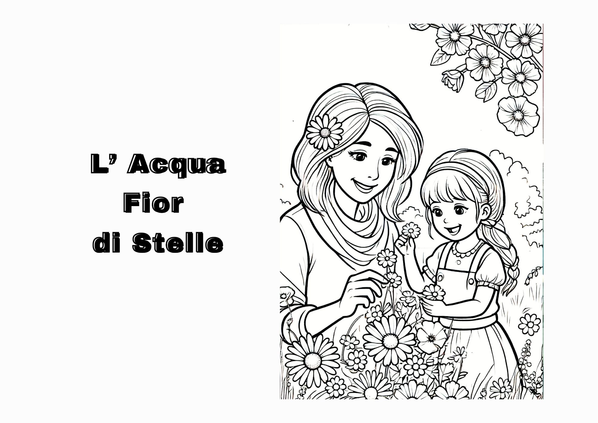 Una sera la piccola Beatrice, mentre la mamma le stava dando la buonanotte, chiese ”Perché la luna brilla così tanto La mamma le prese la mano e andarono in giardino a guardarla. Poi le rispose “L
